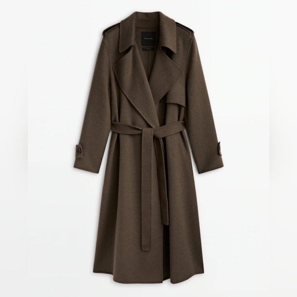 Massimo Dutti Wool Coat Size S NWT - Picture 13 of 16